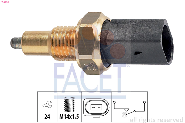 Switch, reverse light - 7.6256 FACET