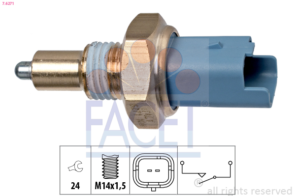 Switch, reverse light - 7.6271 FACET