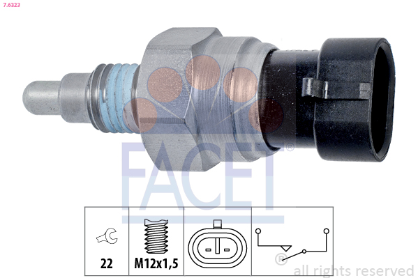 Interruttore, Luce di retromarcia - 7.6323 FACET