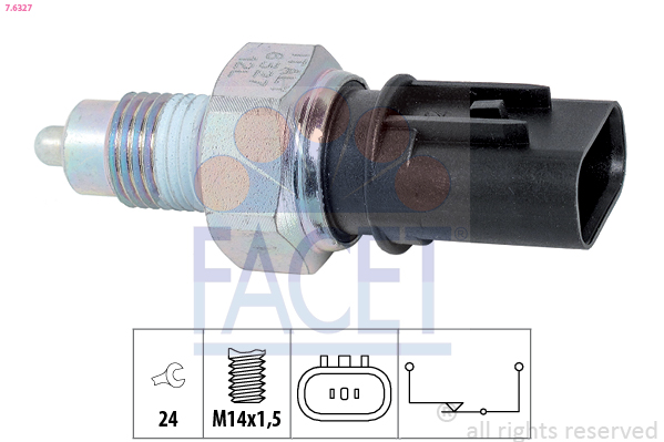 Interruttore, Luce di retromarcia - 7.6327 FACET