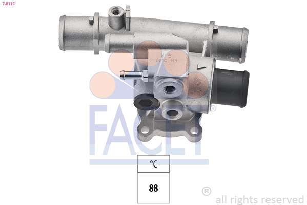 Thermostat, coolant - 7.8115 FACET