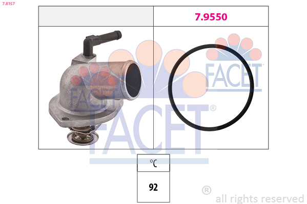 Termostato, Refrigerante - 7.8157 FACET