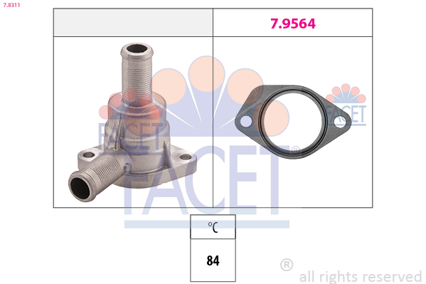Thermostat, coolant - 7.8311 FACET