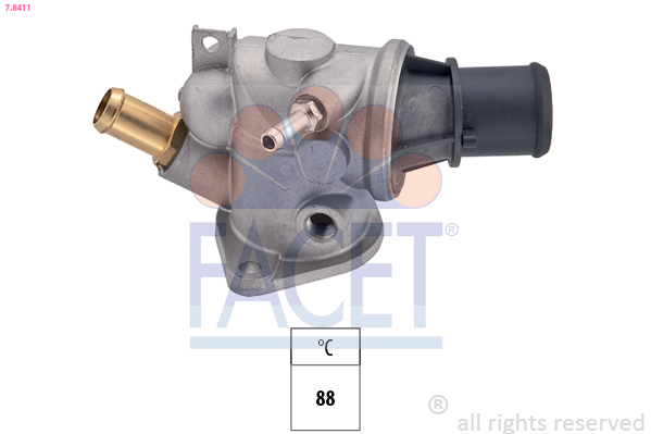 Thermostat, coolant - 7.8411 FACET