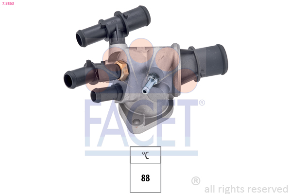 Thermostat, Kühlmittel - 7.8563 FACET