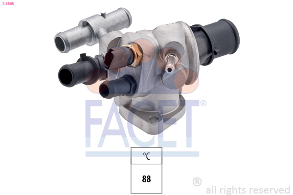 Thermostat, coolant - 7.8565 FACET