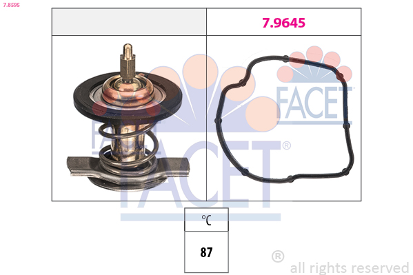 Thermostat, coolant - 7.8595 FACET