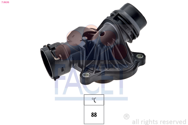Thermostat, coolant - 7.8636 FACET