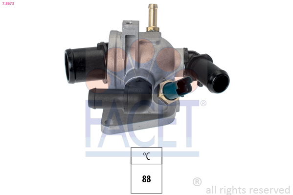 Thermostat, coolant - 7.8673 FACET