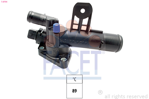 Thermostat, coolant - 7.8704 FACET