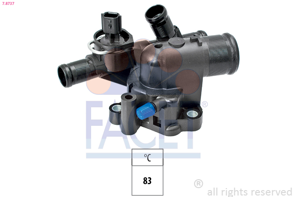 Thermostat, coolant - 7.8737 FACET
