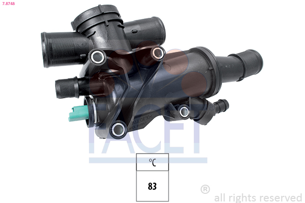 Thermostat, coolant - 7.8748 FACET