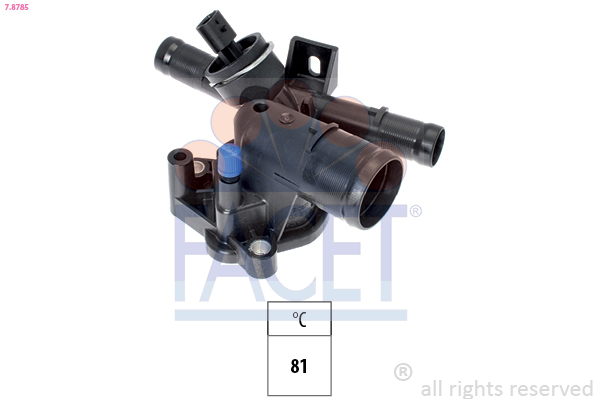 Thermostat, coolant - 7.8785 FACET