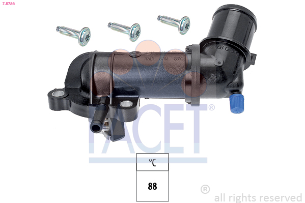 Thermostat, coolant - 7.8786 FACET