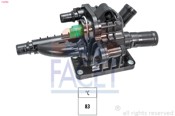 Thermostat, coolant - 7.8792 FACET