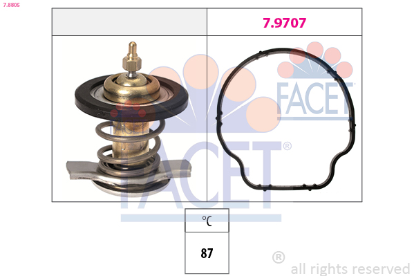 Termostato, Refrigerante - 7.8805 FACET
