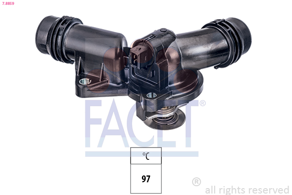 Thermostat, coolant - 7.8859 FACET
