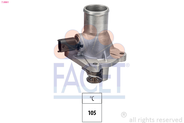Termostato, Refrigerante - 7.8861 FACET