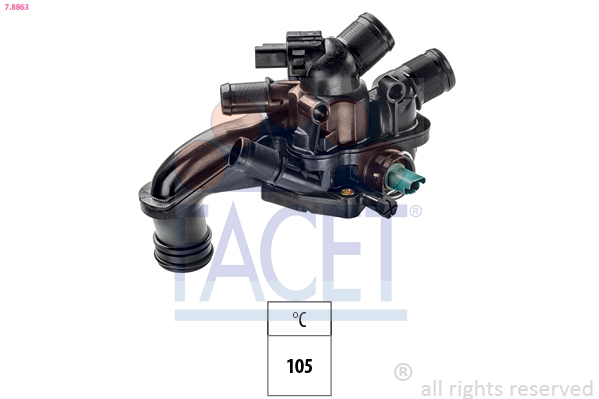 Thermostat, coolant - 7.8863 FACET