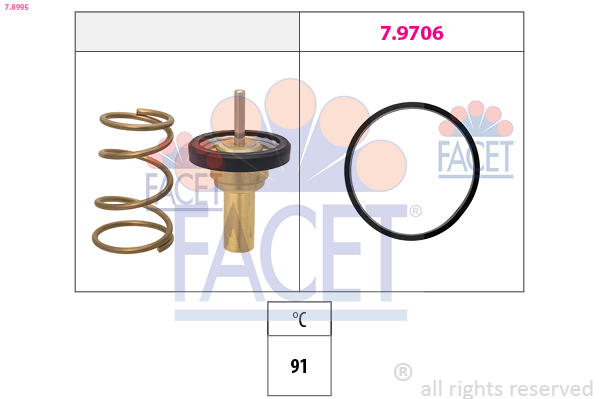 Termostato, Refrigerante - 7.8995 FACET