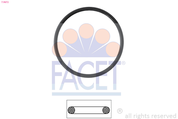 Gasket, thermostat - 7.9672 FACET