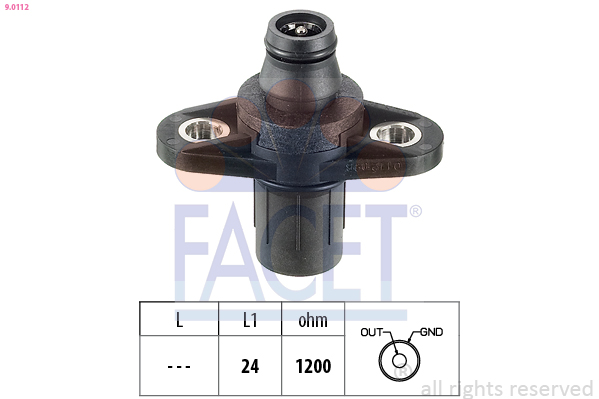 Sensor, RPM - 9.0112 FACET