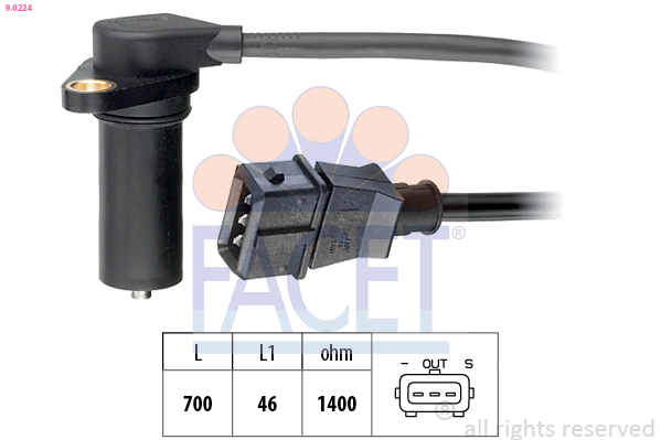 Sensor, crankshaft pulse - 9.0224 FACET