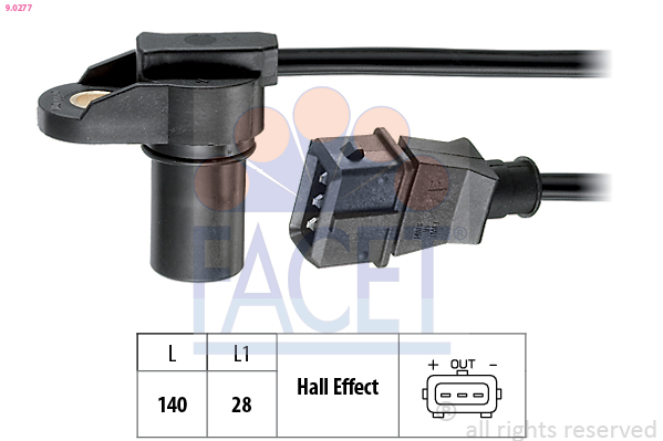 Sensor, camshaft position - 9.0277 FACET