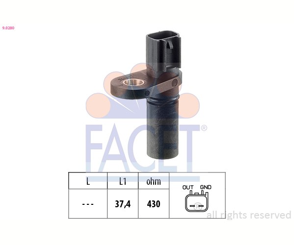Impulsgeber, Kurbelwelle - 9.0280 FACET