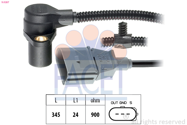 Sensor, crankshaft pulse - 9.0287 FACET