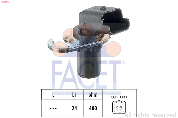 Sensor, crankshaft pulse - 9.0293 FACET