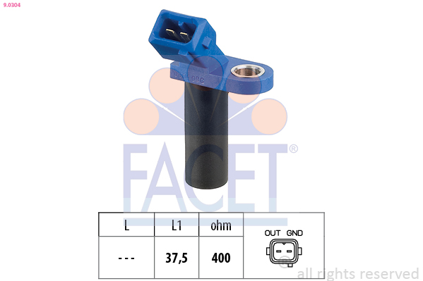 Sensor, crankshaft pulse - 9.0304 FACET