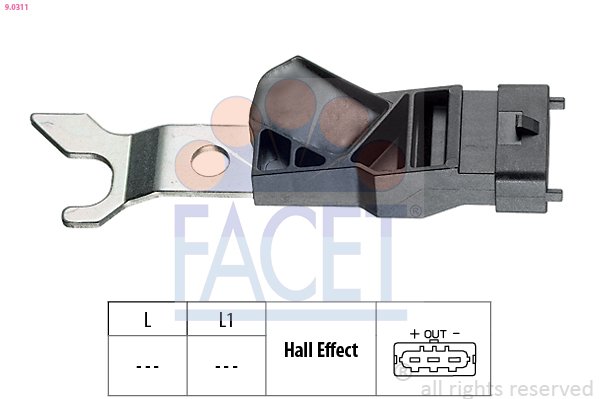 Sensor, camshaft position - 9.0311 FACET