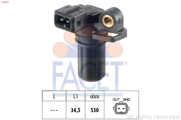 Sensor, crankshaft pulse - 9.0323 FACET