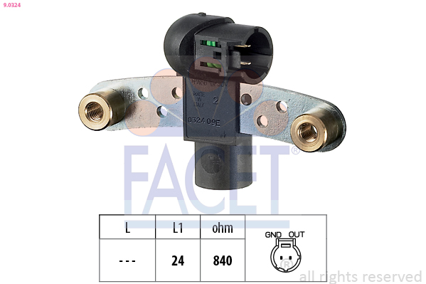 Impulsgeber, Kurbelwelle - 9.0324 FACET