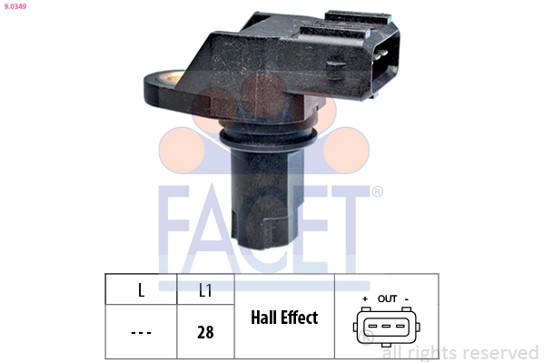 Sensor, crankshaft pulse - 9.0349 FACET