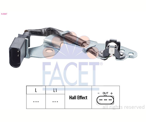 Sensore, N° giri - 9.0367 FACET