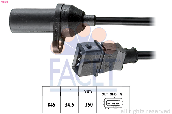 Generatore di impulsi, Albero a gomiti - 9.0381 FACET