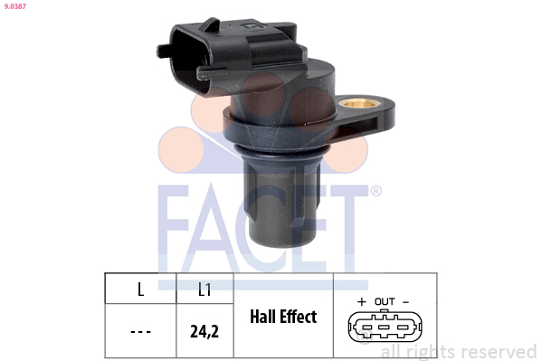 Sensor, camshaft position - 9.0387 FACET