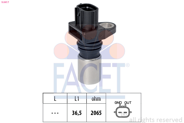 Sensor, crankshaft pulse - 9.0417 FACET