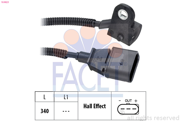 Sensor, camshaft position - 9.0423 FACET