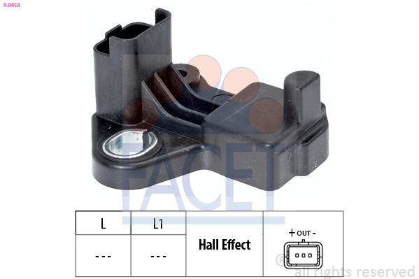 Sensor, crankshaft pulse - 9.0458 FACET