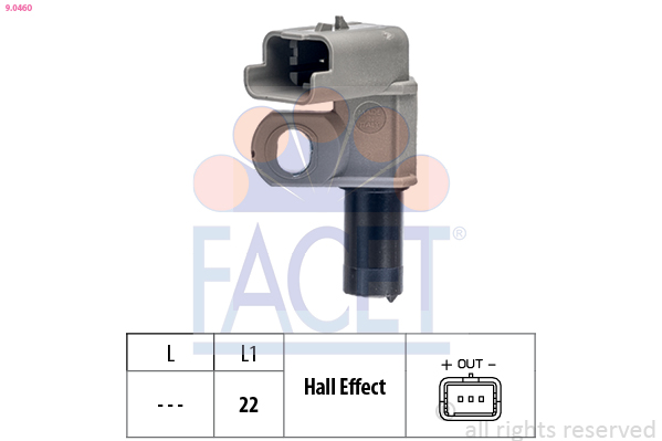 Sensor, camshaft position - 9.0460 FACET