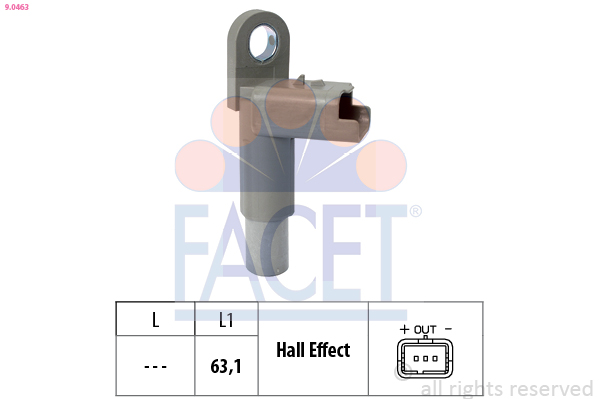 Sensor, camshaft position - 9.0463 FACET