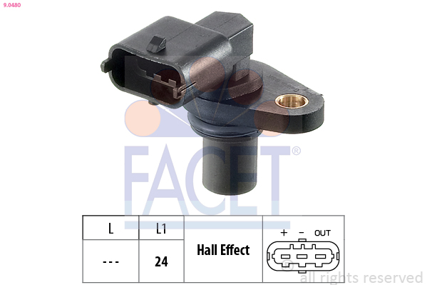 Sensor, Nockenwellenposition - 9.0480 FACET