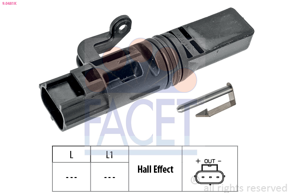 Sensor, RPM - 9.0481K FACET