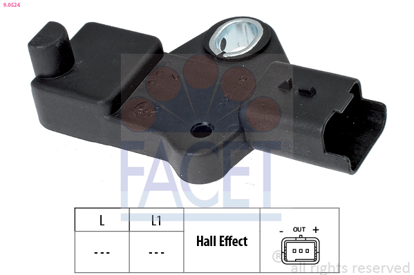 Sensor, crankshaft pulse - 9.0524 FACET