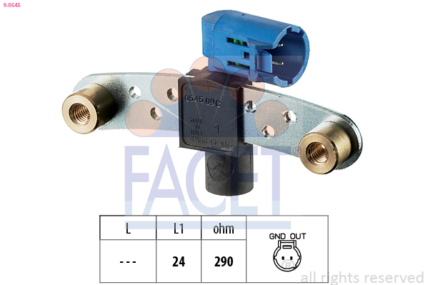 Sensor, crankshaft pulse - 9.0545 FACET