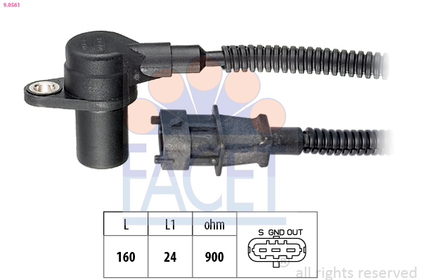 Sensor, crankshaft pulse - 9.0561 FACET