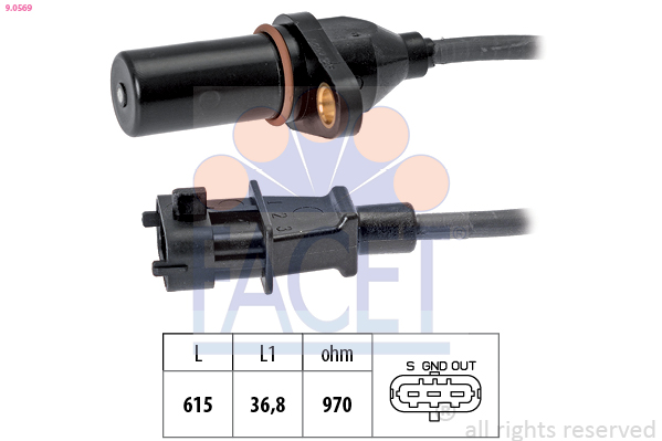 Impulsgeber, Kurbelwelle - 9.0569 FACET